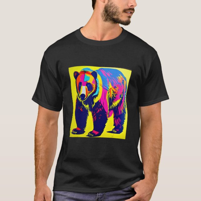 Camiseta Pop Grizzly Oso Divertido Para Hombres Mujeres Y N (Anverso)