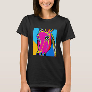 Camiseta Pop Horse Divertido Trendy Para Hombres Mujeres Y