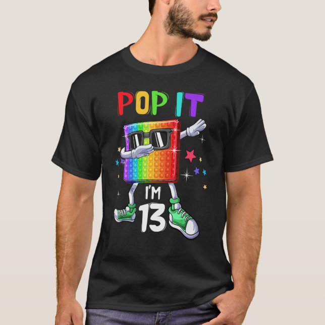 Camiseta Pop It 13 niños Chicas de 13 años (Anverso)