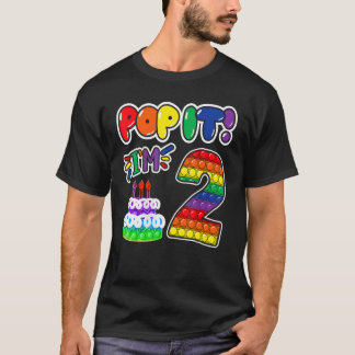 Camiseta Pop It 2º Chicas de cumpleaños niños de 2 años de