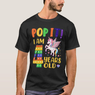 Camiseta Pop It 4º Nacimiento Niños Chicas Niños De 4 Años