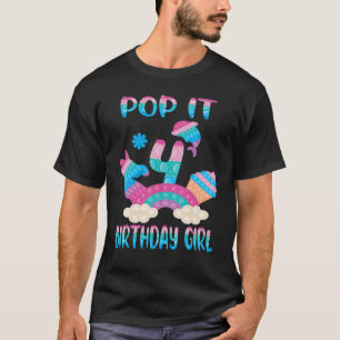 Camiseta Pop It 4Años Chica De Cumpleaños Fidget Toy Para B