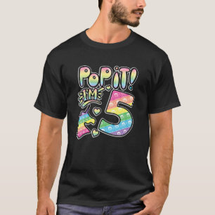 Camiseta Pop It 5º Chicas De Cumpleaños Niños De 5 Años De 