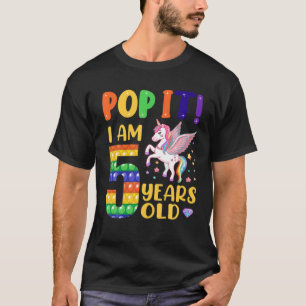 Camiseta Pop It 5º Nacimiento Niños Chicas Niños De 5 Años