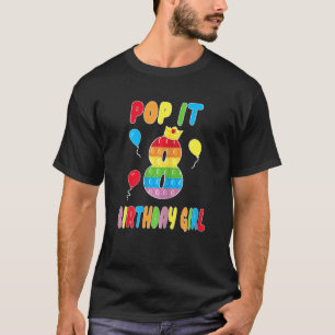 Camiseta Pop It 8 años Chica de cumpleaños Fidget Toy 8Wi