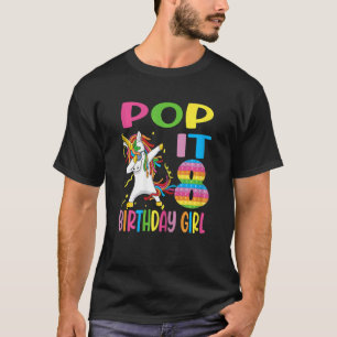Camiseta Pop it 8 años Chica de cumpleaños Fidget Toy Dabbi