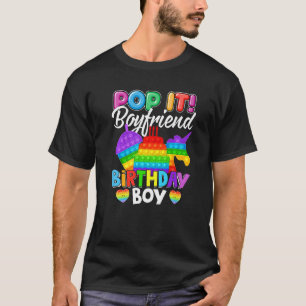 Camiseta Pop It Boyfriend Birthday Boy Fidget Kid Mateo