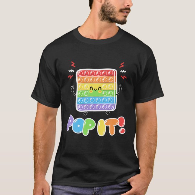 Camiseta Pop It Colorous Fidget Stress Toy (Anverso)