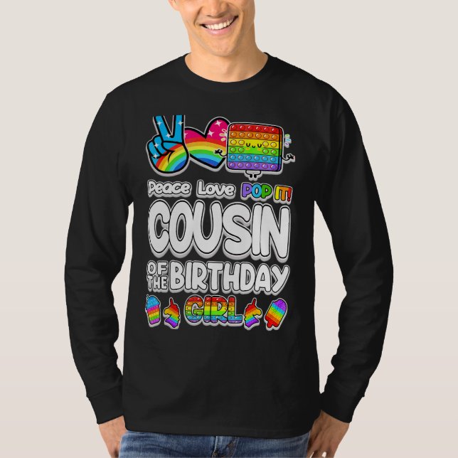 Camiseta Pop It Cousin De La Familia De Juguetes Chicas De  (Anverso)