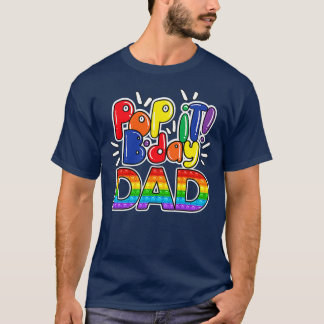 Camiseta Pop It cumpleaños papá del Chica o niño