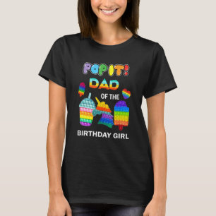 Camiseta Pop It Dad De La Familia De Juguetes Fidget Chica