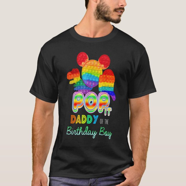 Camiseta Pop It Daddy Of The Birthday Boy (Anverso)