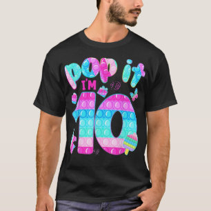 Camiseta Pop it Fidget Tengo 10 Chicas 10 años 