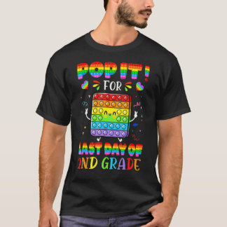 Camiseta Pop It For Last Day Of 2º Grado Estudiante Ki