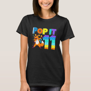Camiseta Pop It Fox Happy 11º cumpleaños Eleven Cute Fox