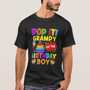 Camiseta Pop It Grampy Del Niño De Cumpleaños Fidget Kids F