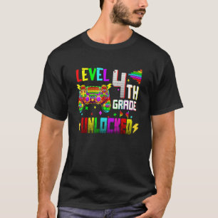 Camiseta Pop It Level 4º Grado Videojuegos desbloqueados de