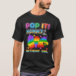 Camiseta Pop It Mamá De La Familia Del Chica De Cumpleaños 