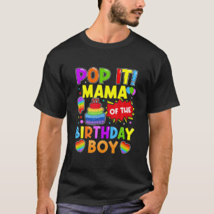 Camiseta Pop It Mama Del Niño De Cumpleaños Familia De Niño