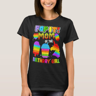 Camiseta Pop It Mom De La Familia Fidget Chica