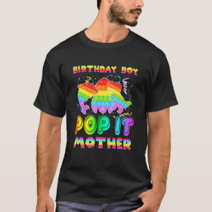 Camiseta Pop It Mother Of The Birthday Boy It Shark Din