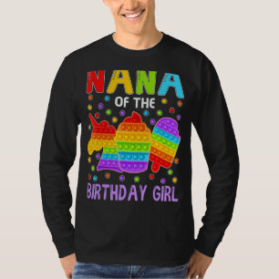 Camiseta Pop It Nana Del Partido Familiar De Niños Chicas D