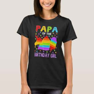 Camiseta Pop It Papa De La Familia Chica De Cumpleaños Fidg