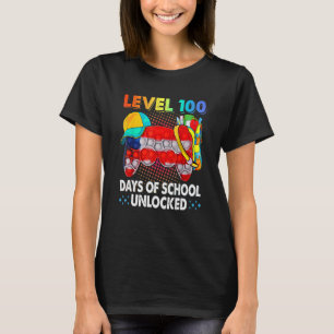 Camiseta Pop It Poppin Nivel 100 Días De Escuela Desbloquea