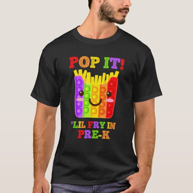 Camiseta Pop It Pre K Funny Preescolar Fun Fidget Toy Franc (Anverso)