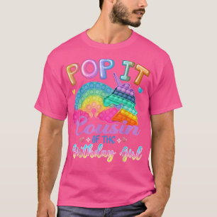 Camiseta Pop It Prisin of the Birthday Chica Kids Family Ma
