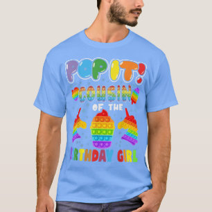 Camiseta Pop It Prisin of the Birthday Chica Kids Family Ma
