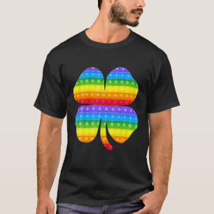 Camiseta Pop It Shamrock St Patricks Day Funny Para Estudia