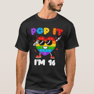 Camiseta Pop It soy Chica de 16 años Pop Fidget Gráfico Dab