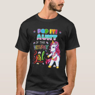 Camiseta Pop It Tía Del Chica De Cumpleaños Fidget Family M