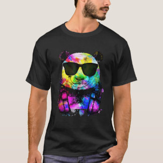 Camiseta Pop Panda Gamer con audífonos