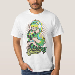 Camiseta Pop Pin Up Nacido para ser un Tee famoso
