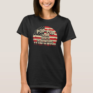 Camiseta Pop Pop El Hombre El Mito La Mala Influencia Hombr
