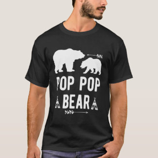 Camiseta Pop Pop Pop Bear Arrow Abuelo Bear Gige Abuelos