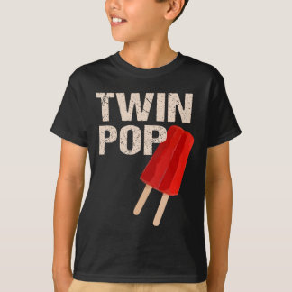 Camiseta Pop Regalo Para Abuelo Gemelos Papá Día d