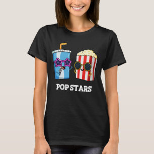 Camiseta Pop Stars Funny Snack Pun Dark BG