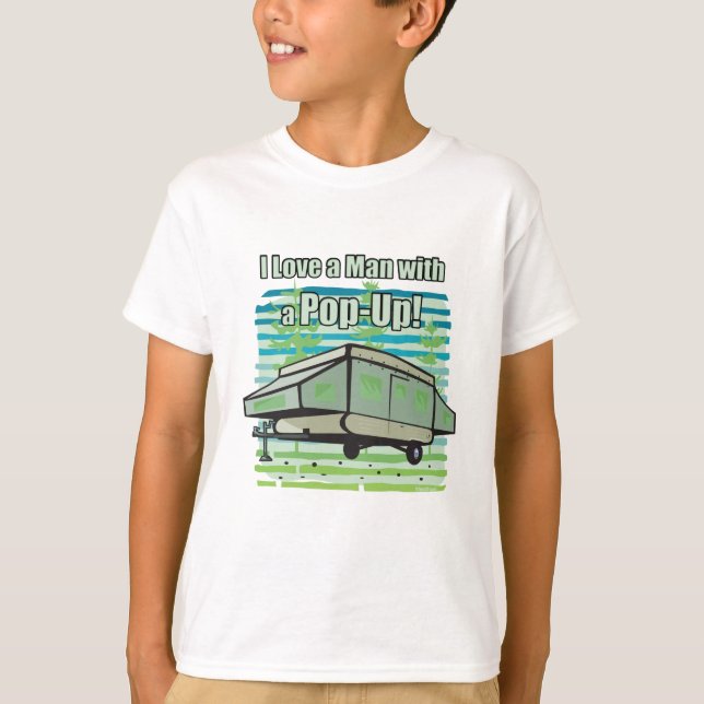 Camiseta Pop-Up de camping (Anverso)