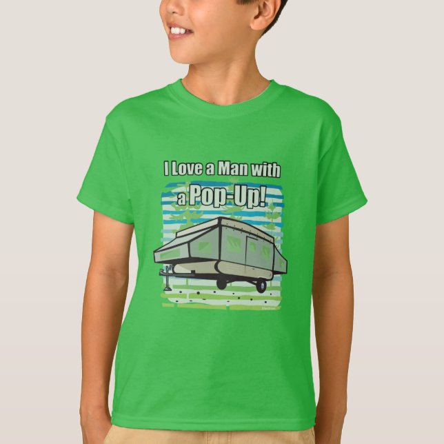 Camiseta Pop-Up de camping (Anverso)