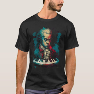 Camiseta Pop Wolfgang Amadeus Mozart Music Piano 1