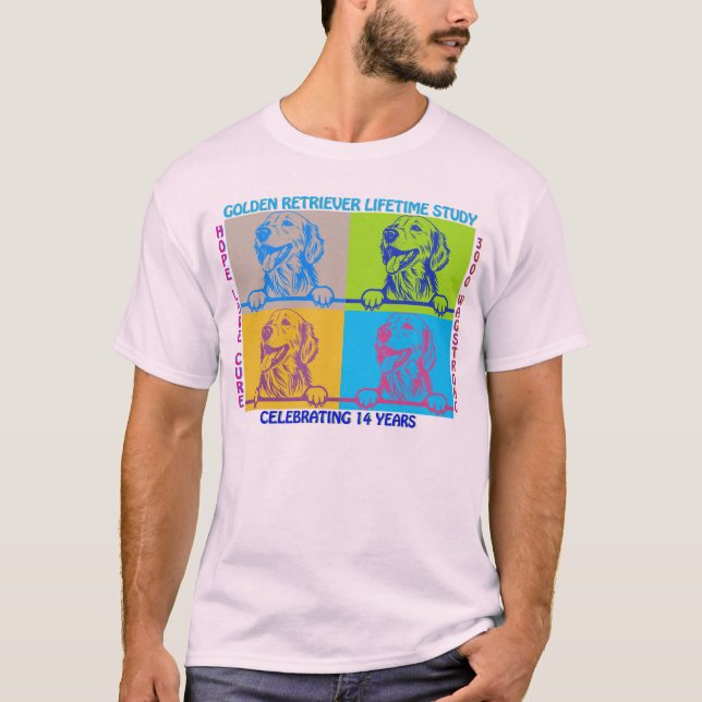 Camiseta POPART Goldens (Anverso)