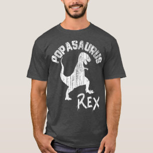 Camiseta Popasaurus Re Cute Dinosaur Funny Fathers Day Gift