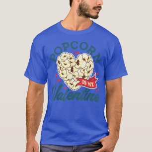 Camiseta Popcorn es mi San Valentín, me encantan los refrig