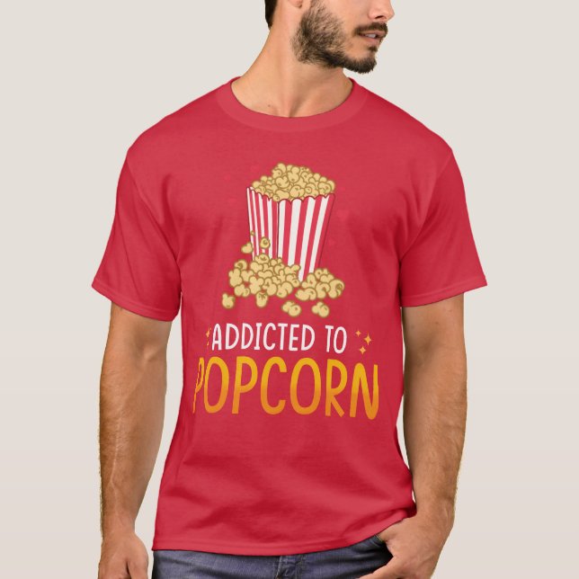 Camiseta Popcorn Lover Gift Funny Popcorn friends (Anverso)
