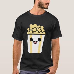 Camiseta Popcorn minimalista Comida de azúcar Comida simple
