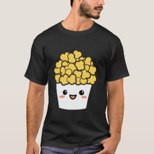 Camiseta Popcorn minimalista Comida de azúcar Comida simple