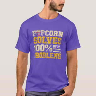Camiseta Popcorn Resuelve 100 De Mis Problemas Popcorn Love